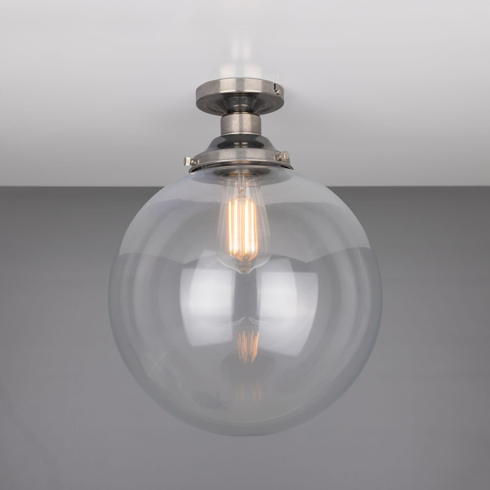 Riad Flush Fitting Light Clear 30cm