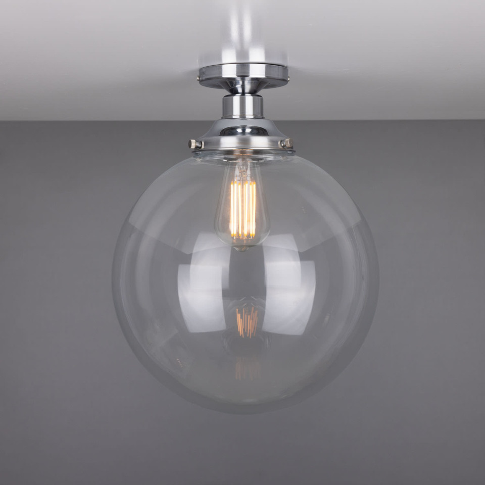 Riad Flush Fitting Light Clear 30cm