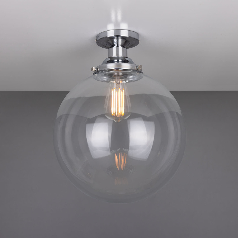 Riad Flush Fitting Light Clear 30cm