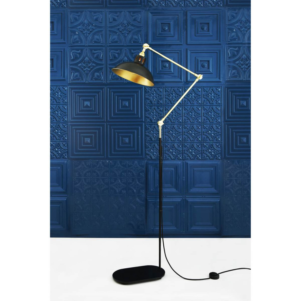 Senglea golvlampa guld/mattsvart 170cm