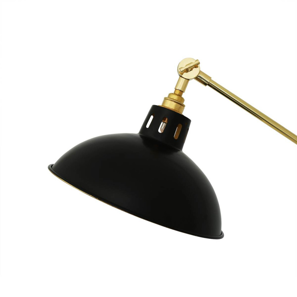 Senglea golvlampa guld/mattsvart 170cm