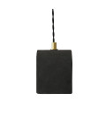 Tansy Ceiling Lamp Ceramic Black Clay 12cm