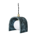 Tansy Ceiling Lamp Ceramic Blue Earth 12cm