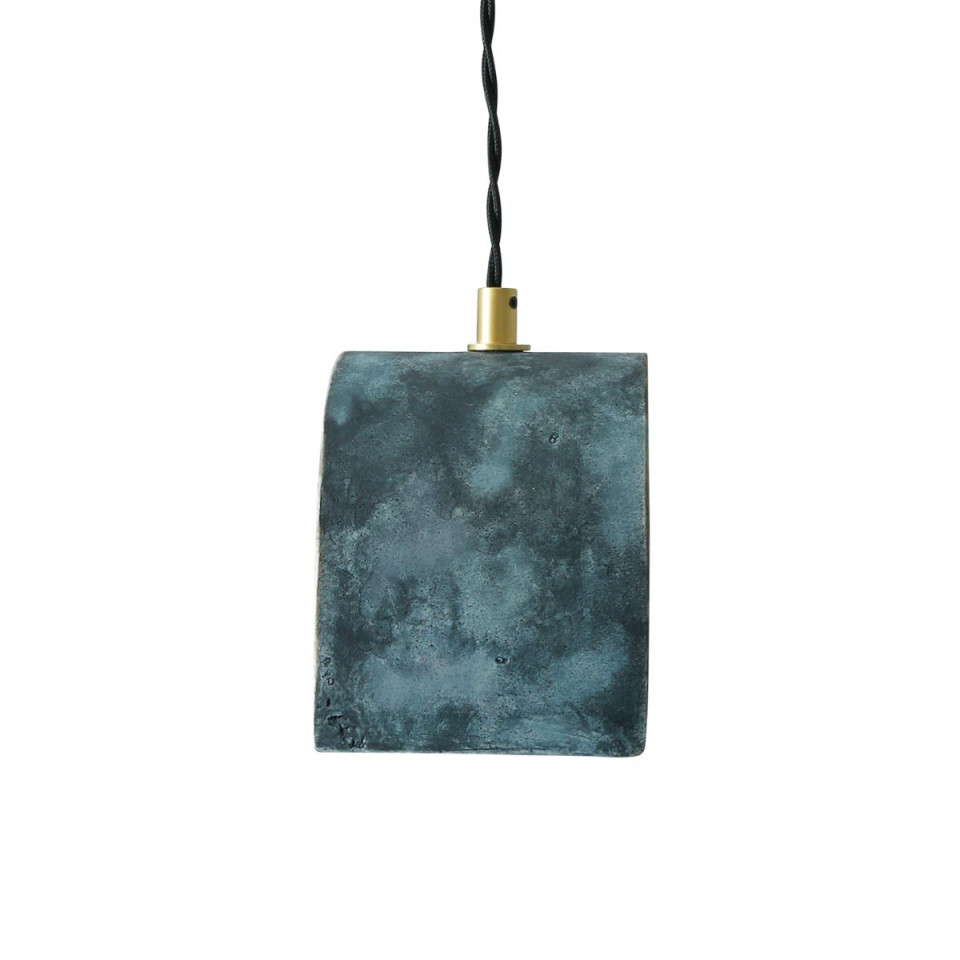 Tansy Ceiling Lamp Ceramic Blue Earth 12cm