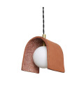 Tansy Ceiling Lamp Ceramic Red Iron 12cm