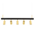 Watson Ceiling Lamp Gold/Matte Black 100cm