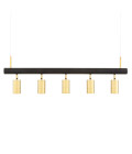 Watson Ceiling Lamp Gold/Matte Black 100cm
