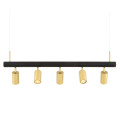 Watson Ceiling Lamp Gold/Matte Black 100cm