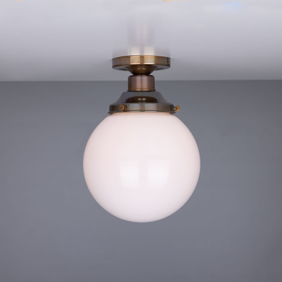 Yerevan Flush Fitting Light Opal 20cm