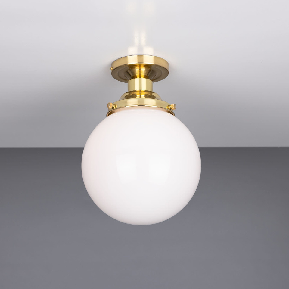 Yerevan Flush Fitting Light Opal 20cm