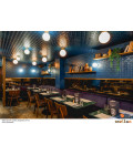 Yerevan Flush Fitting Light Opal 25cm