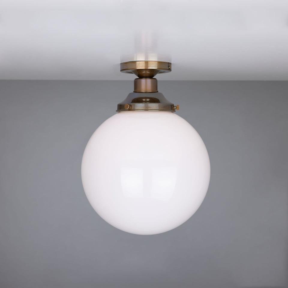 Yerevan Flush Fitting Light Opal 25cm