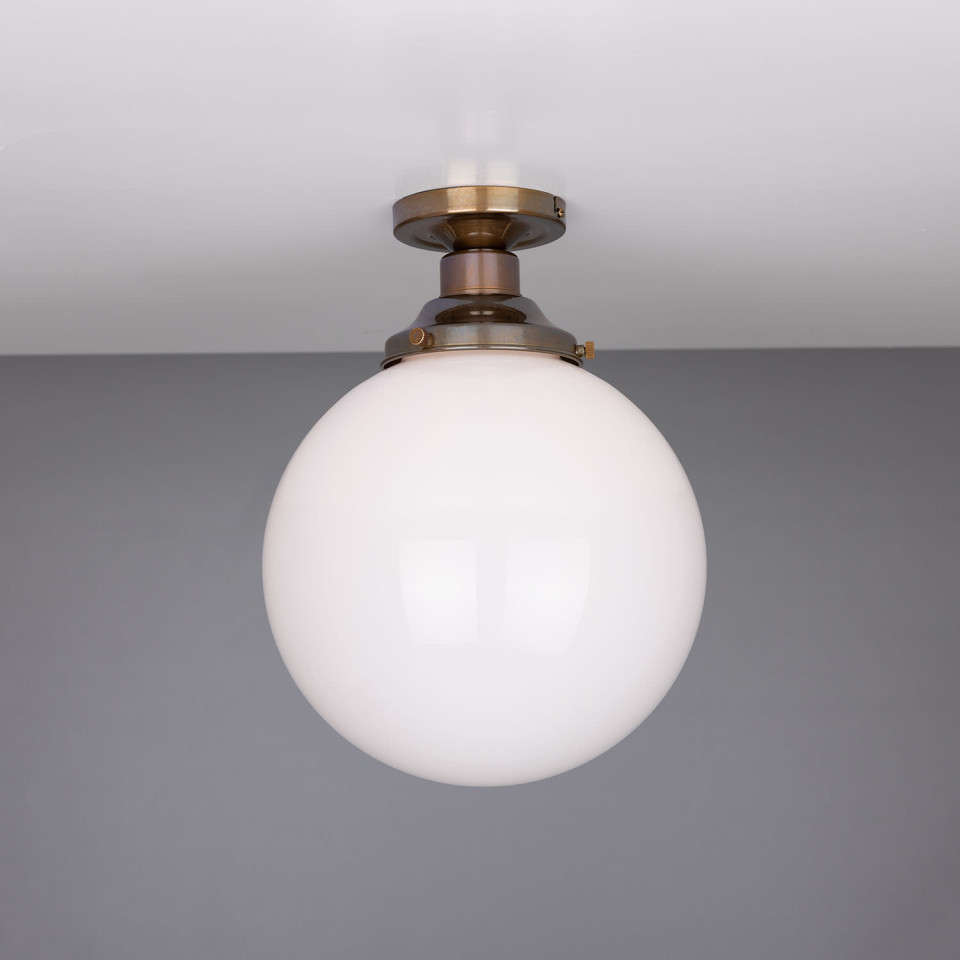 Yerevan Flush Fitting Light Opal 25cm