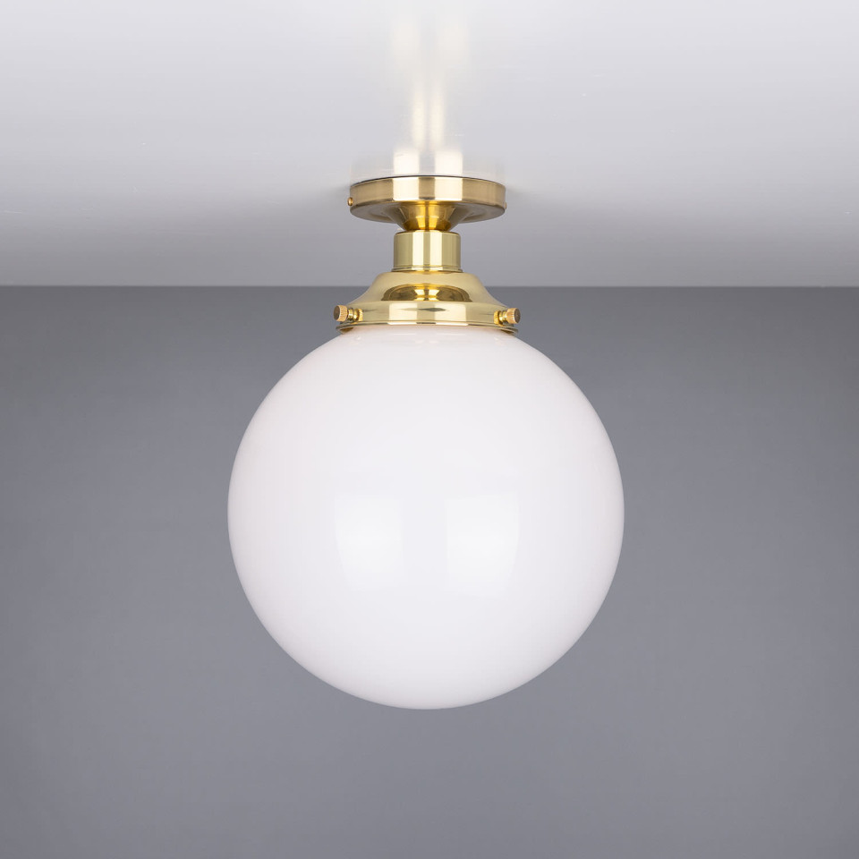 Yerevan Flush Fitting Light Opal 25cm