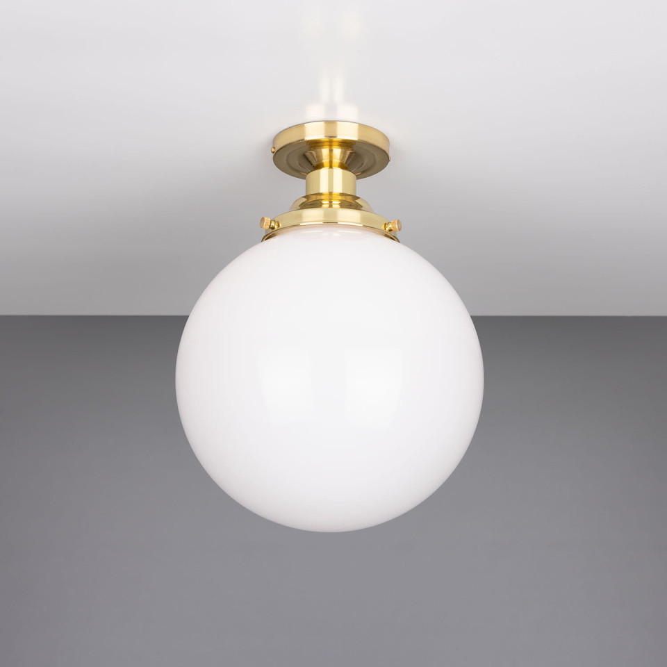 Yerevan Flush Fitting Light Opal 25cm