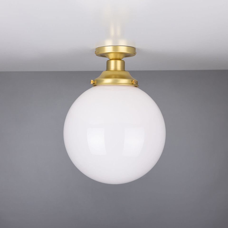 Yerevan Flush Fitting Light Opal 25cm