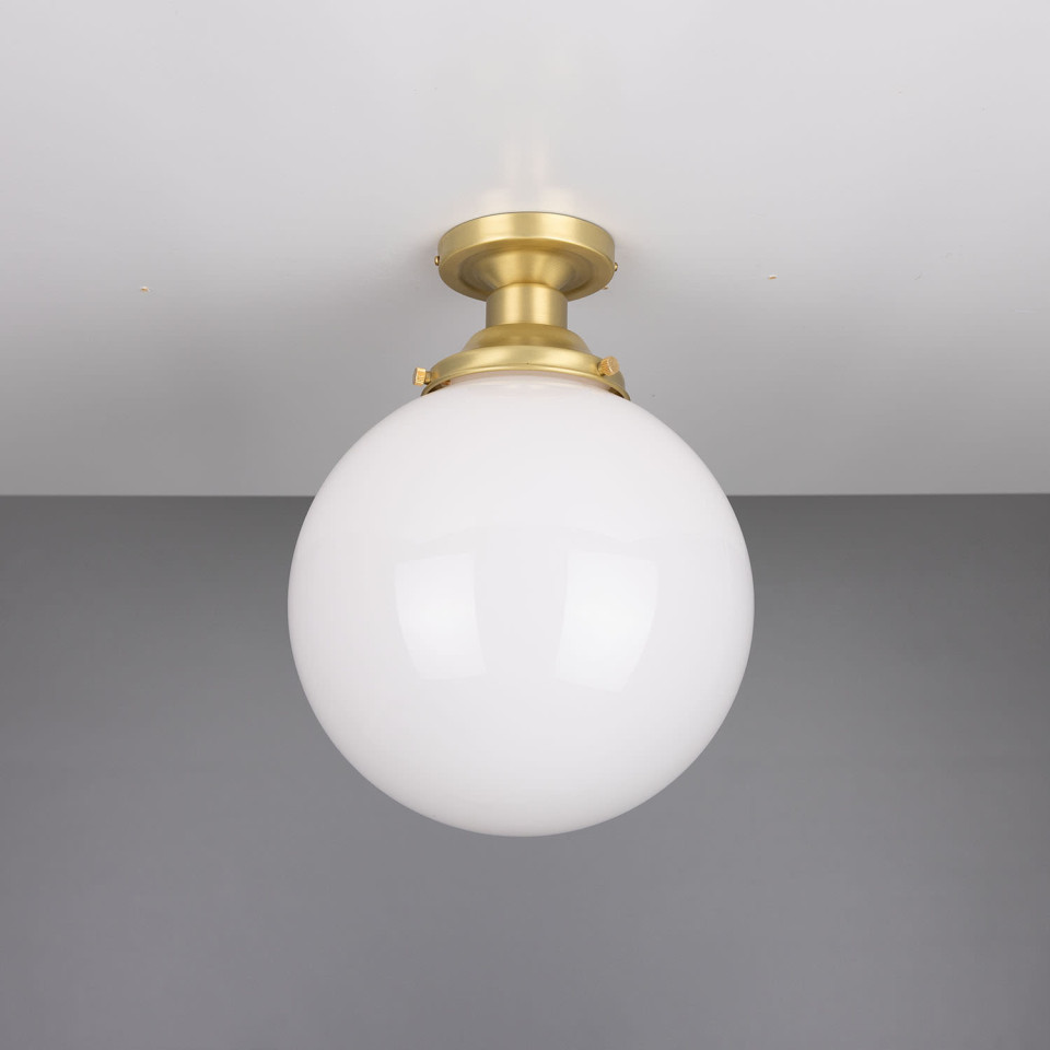 Yerevan Flush Fitting Light Opal 25cm