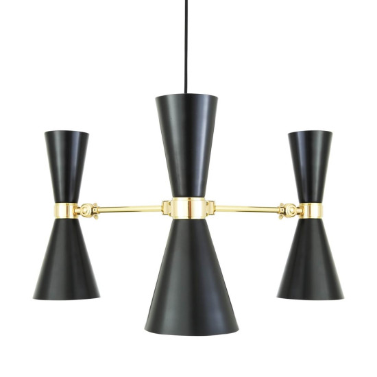 Cairo Taklampa Svart/Mässing 70cm Cairo Taklampa Svart/Mässing 70cm