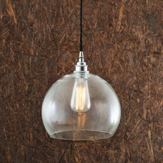Eden Clear Sphere Taklampa Antiksilver 25cm Eden Clear Sphere Taklampa Antiksilver 25cm