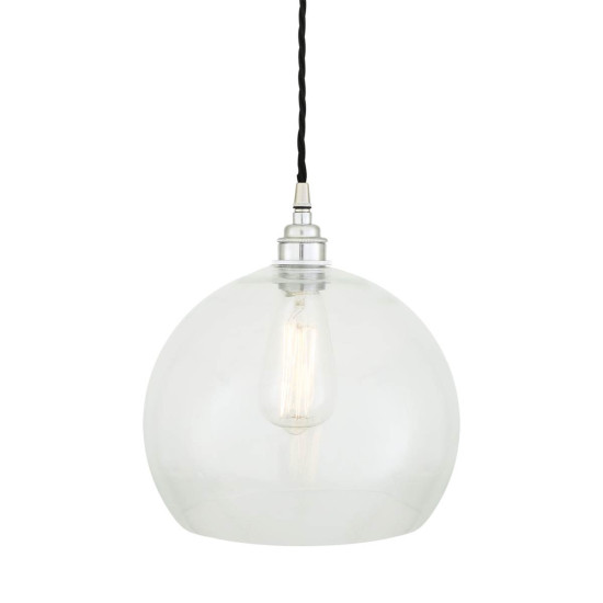Eden Clear Sphere Taklampa Polerad Krom 25cm Eden Clear Sphere Taklampa Polerad Krom 25cm