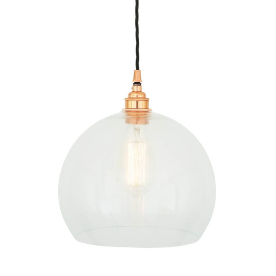 Eden Clear Sphere Taklampa Polerad Koppar 25cm Eden Clear Sphere Taklampa Polerad Koppar 25cm