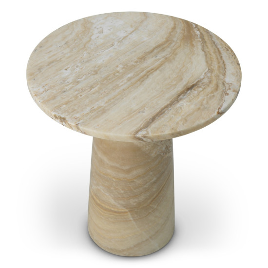 Terry side table onyx stone 55 cm