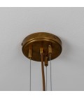 Merlot chandelier brass/opal glass 73 cm
