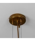 Merlot chandelier brass/opal glass 73 cm