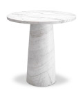 Terry side table white marble 55 cm