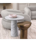 Terry side table white marble 55 cm