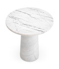 Terry side table white marble 55 cm