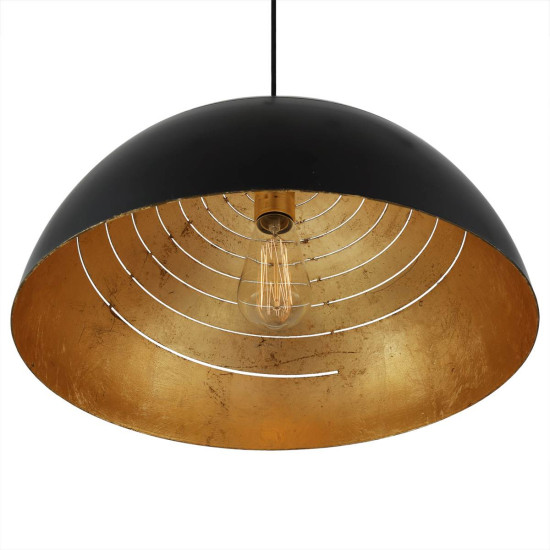 Midas taklampa svart/guld 40 cm Midas taklampa svart/guld 40 cm