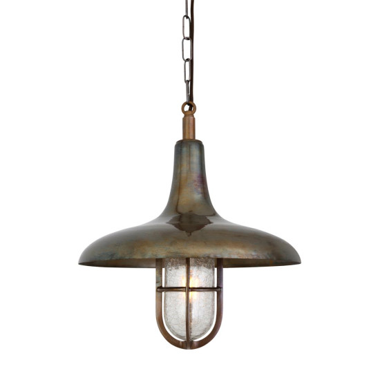 Mira taklampa mässing/glas 31,5 cm IP65 Mira taklampa mässing/glas 31,5 cm IP65