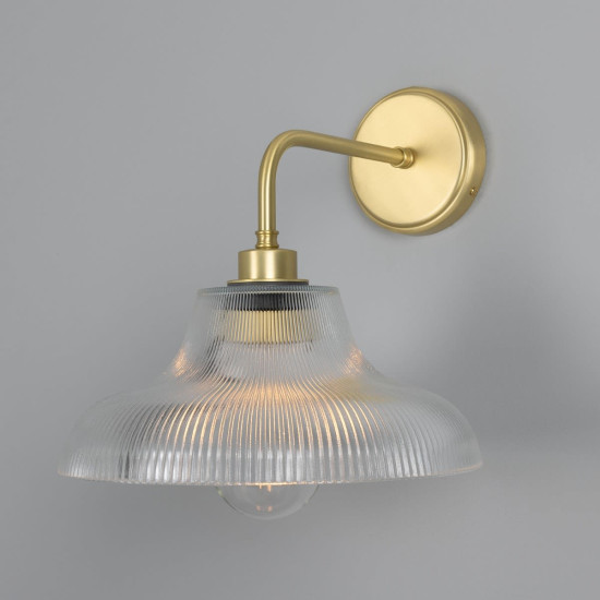 Mono Bathroom Wall Light Brass/Glass 35cm IP65 Mono Bathroom Wall Light Brass/Glass 35cm IP65