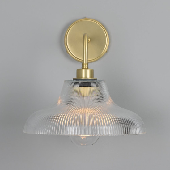 Mono Bathroom Wall Light Brass/Glass 35cm IP65 Mono Bathroom Wall Light Brass/Glass 35cm IP65