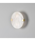 Dundee wall light alabaster/brass 25 cm