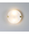 Dundee wall light alabaster/brass 25 cm