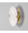 Dundee wall light alabaster/brass 25 cm