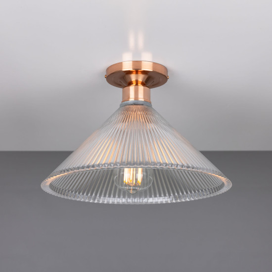 Hanoi plafond mässing/glas 30 cm Hanoi plafond mässing/glas 30 cm