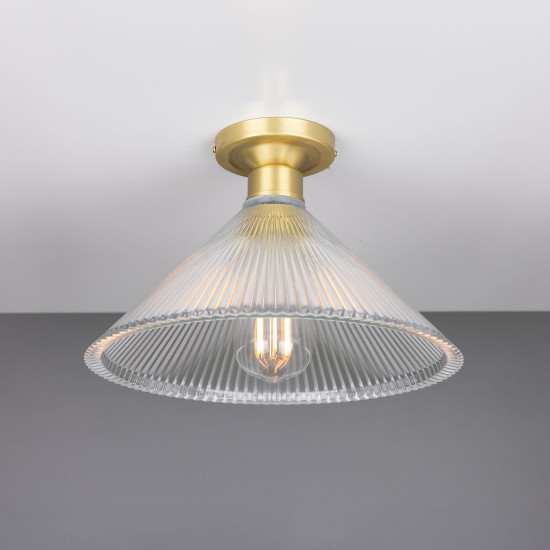 Hanoi plafond mässing/glas 30 cm Hanoi plafond mässing/glas 30 cm