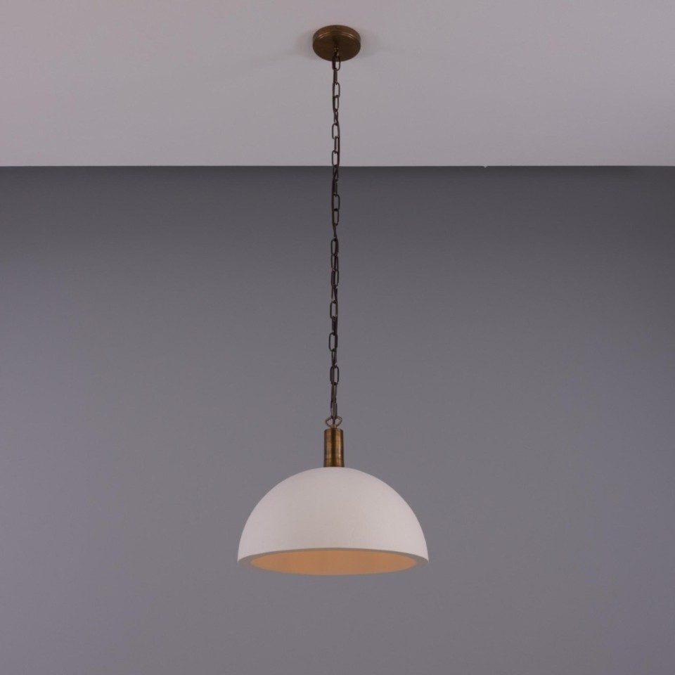 Kauri ceiling light ceramic matte white 37 cm