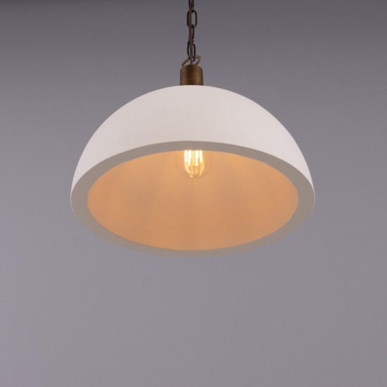 Kauri taklampa keramisk matt vit 37 cm