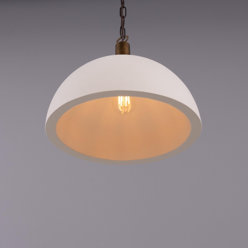 Kauri ceiling light ceramic matte white 37 cm
