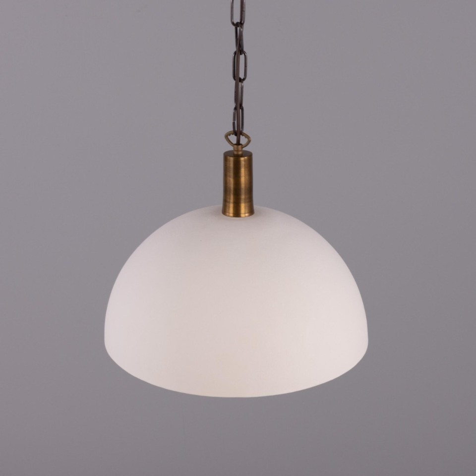 Kauri ceiling light ceramic matte white 37 cm