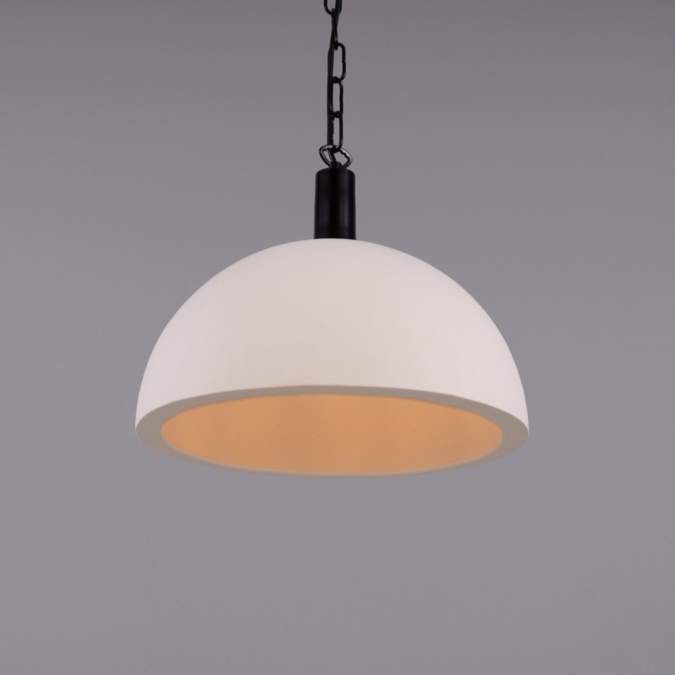 Kauri ceiling light ceramic matte white 37 cm