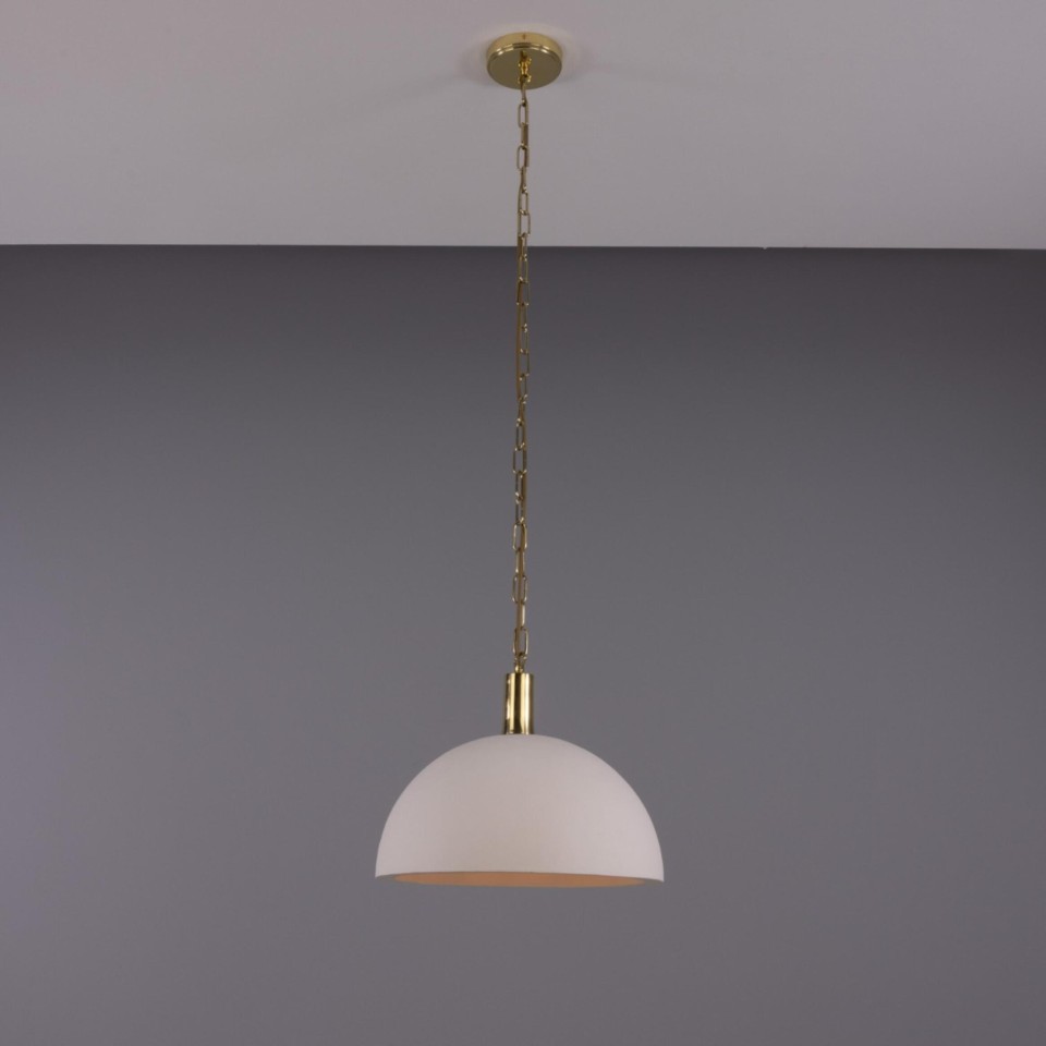 Kauri ceiling light ceramic matte white 37 cm