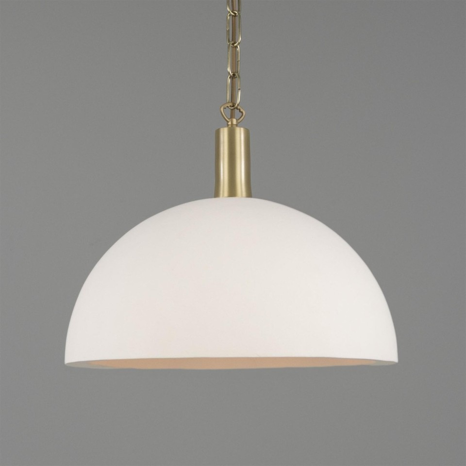 Kauri ceiling light ceramic matte white 37 cm