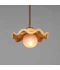 Rivale ceiling light ceramic oatstone/glass 21 cm