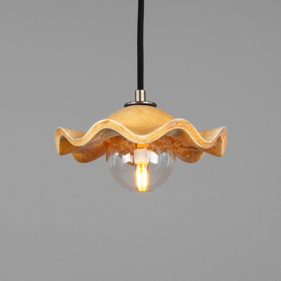 Rivale ceiling light ceramic oatstone/glass 21 cm