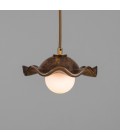 Rivale ceiling light ceramic rust iron/glass 21 cm